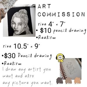 Art commissions drawing painting kpop or anything